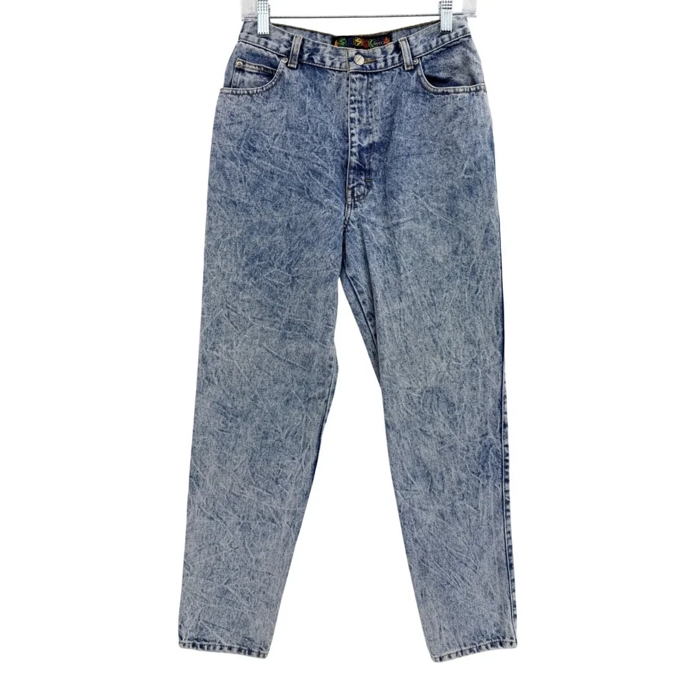 Vintage 90's Sasson High Rise Mom Jeans Acid Wash Size 24 See Measurements